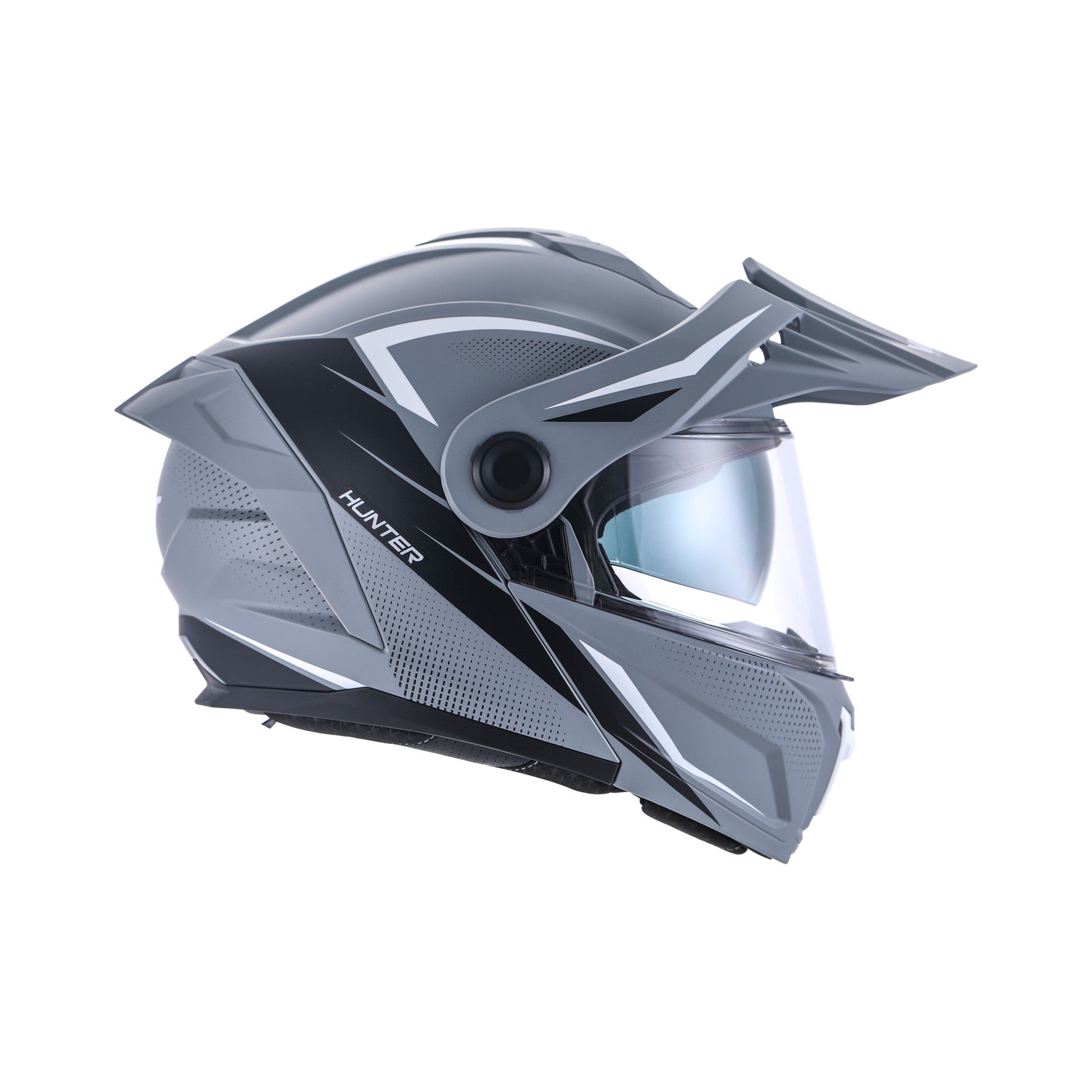 VLT Hunter Matt Splinter Gray/ Black Modular Helmet