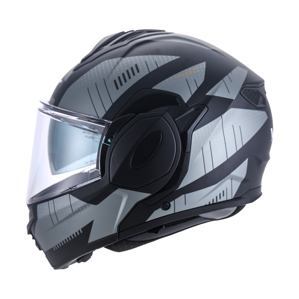 VLT Iron Matt Vector Grey Flipover Helmet