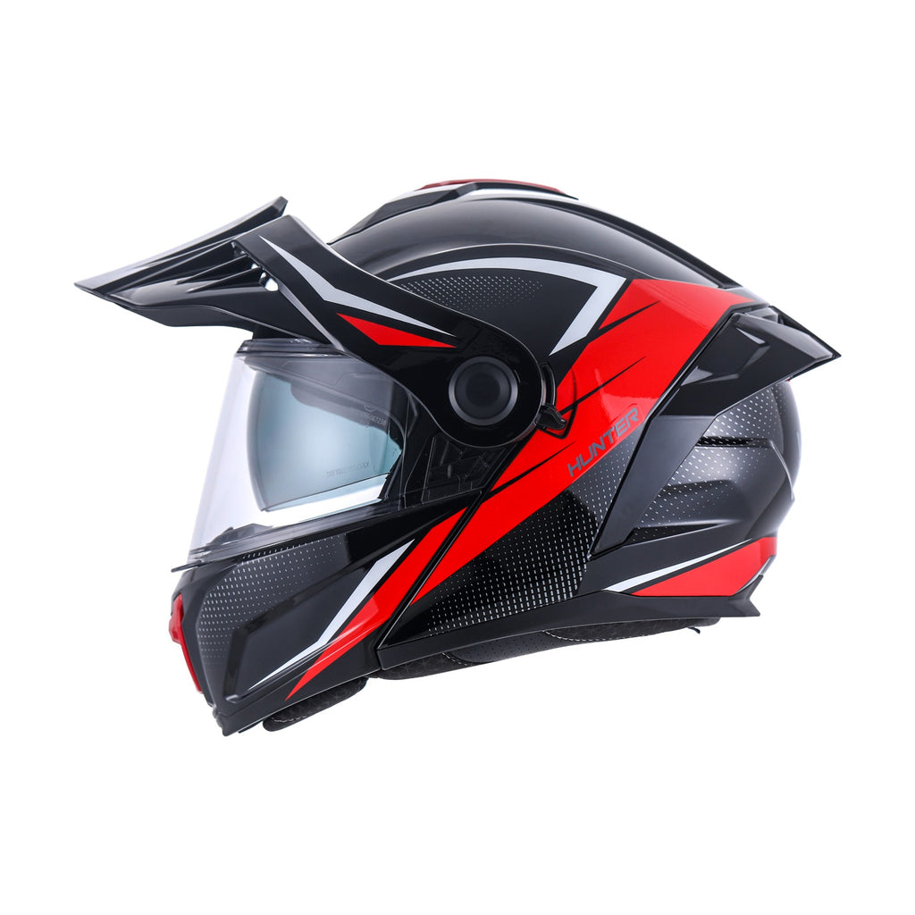 VLT Hunter Gloss Splinter Red/ Black Modular Helmet – Regina Specialties