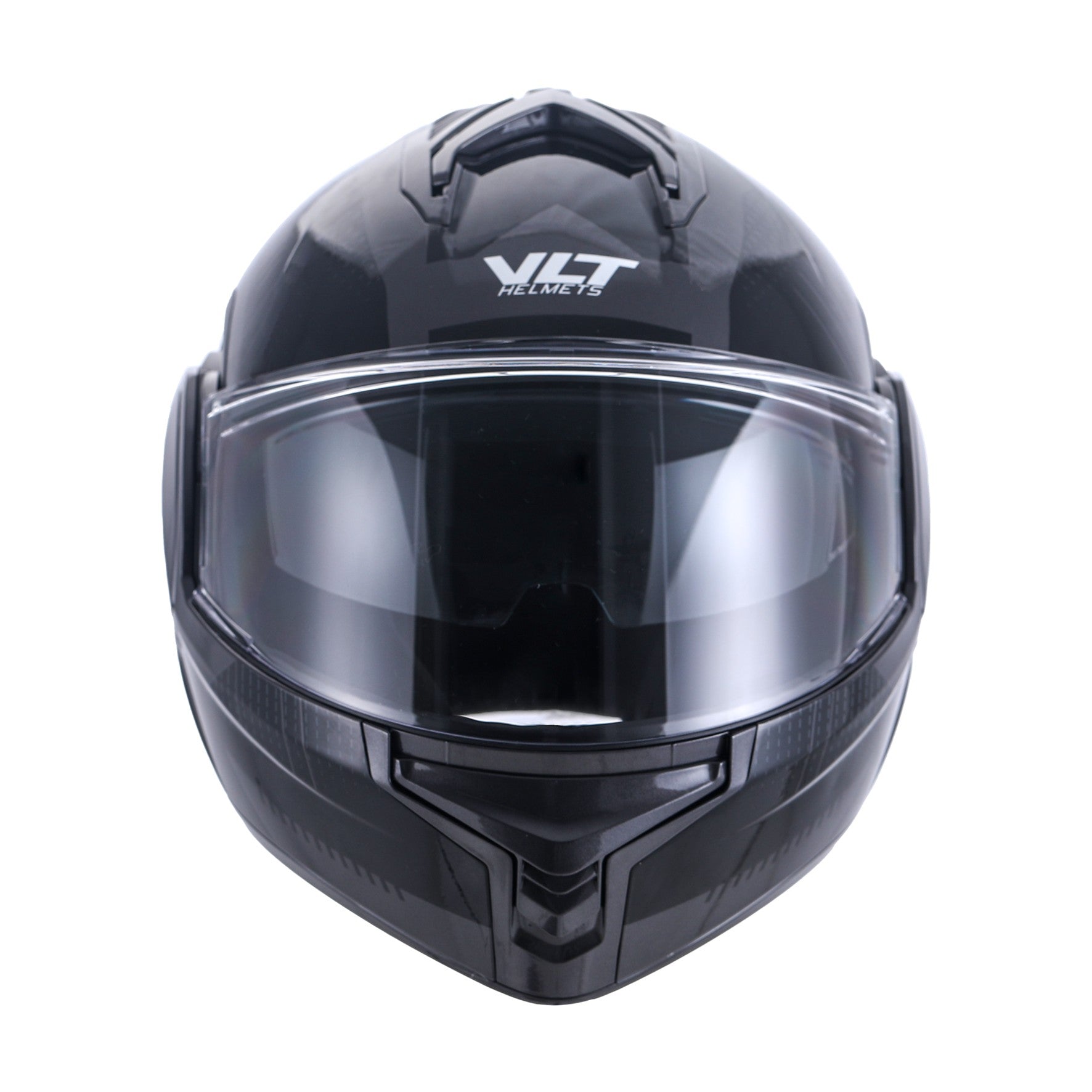 VLT Iron Gloss Vector Gray Flipover Helmet