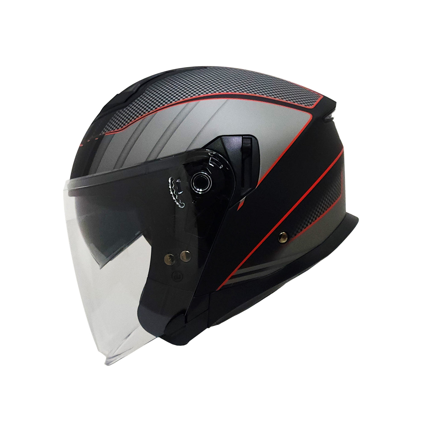 5M Boltz Graphic 2 Matt Red Helmet