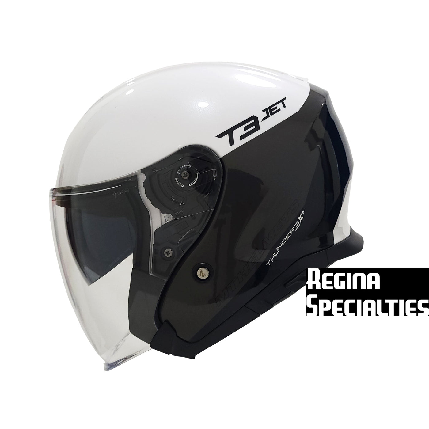 MT Helmets Thunder 3 SV Jet Xpert A0 Gloss Pearl White Helmet