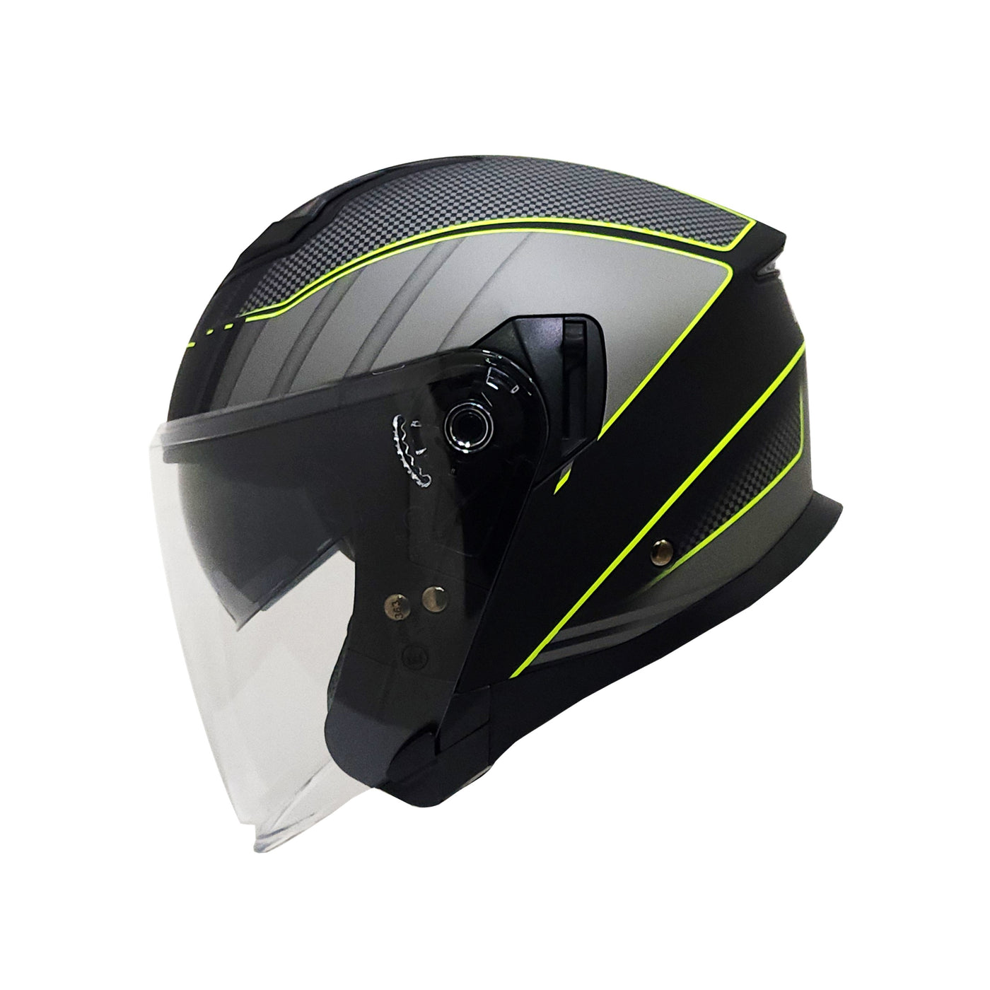 5M Boltz Graphic 2 Matt Fluo Yellow Helmet