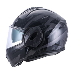 VLT Iron Gloss Vector Gray Flipover Helmet