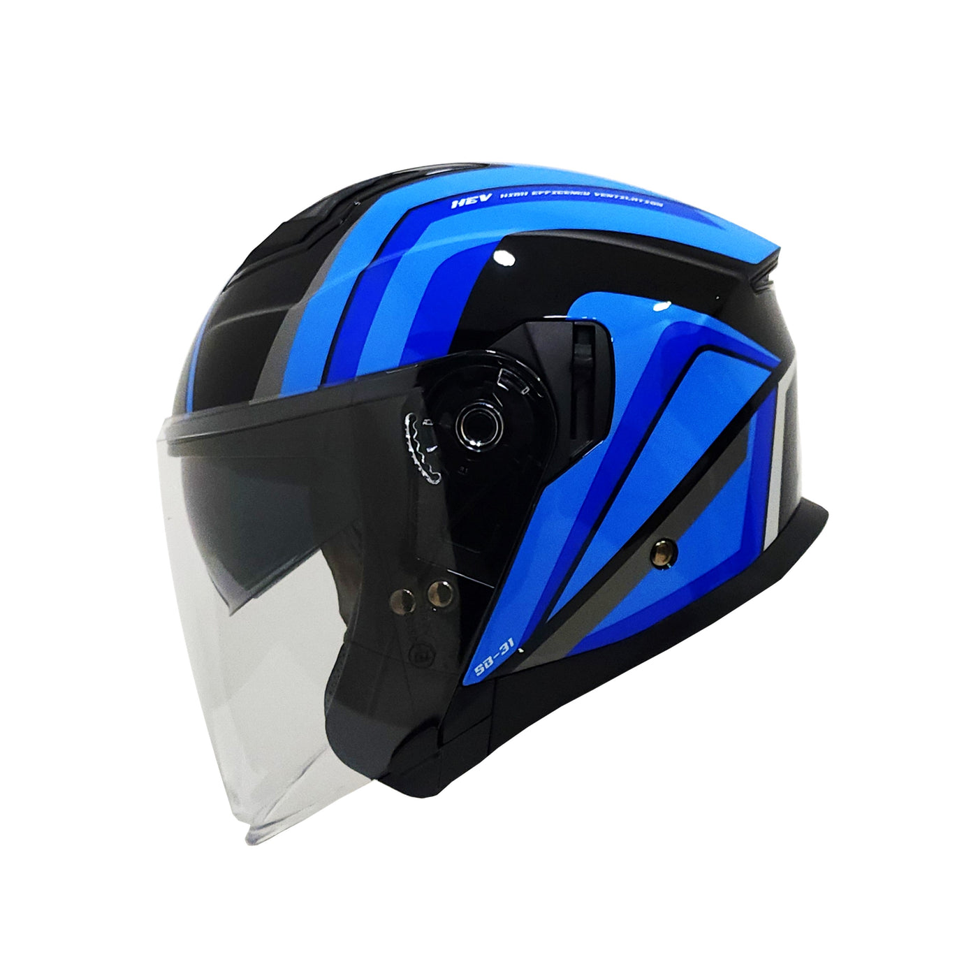 5M Boltz Graphic 1 Blue Helmet