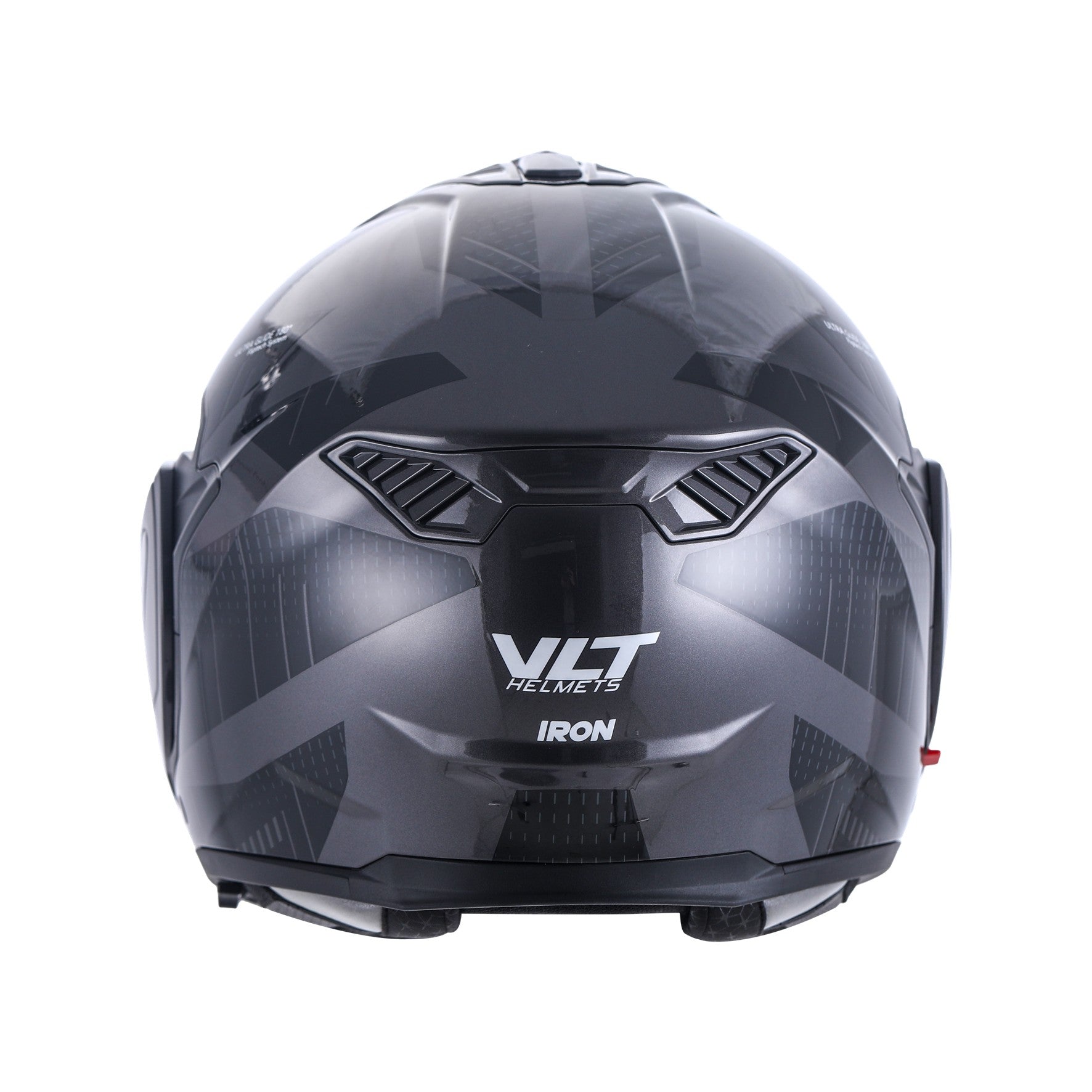 VLT Iron Gloss Vector Gray Flipover Helmet
