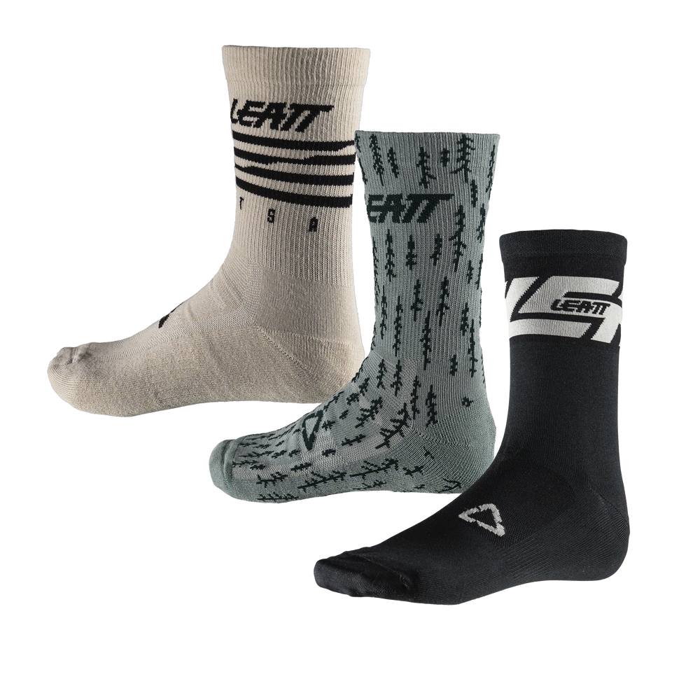 Leatt Socks MTB - 3 Pack Multi Color