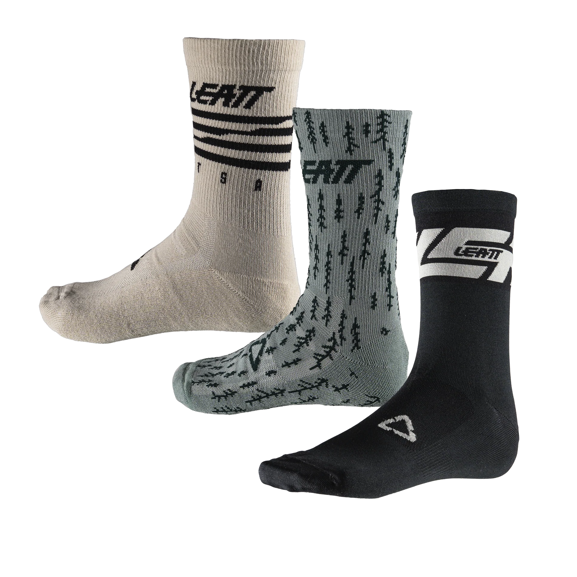 Leatt Socks MTB - 3 Pack Multi Color