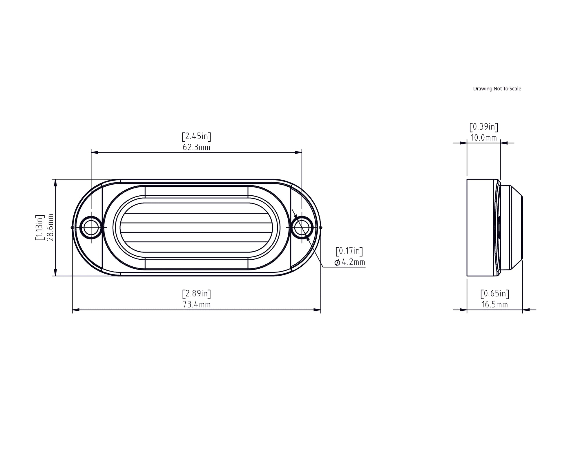 Denali T3 Modular Switchback Signal Pods - Front [DNL.T3.10200]