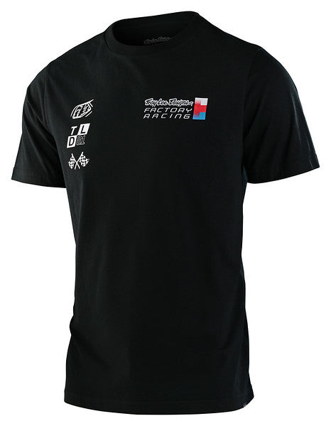 Troy Lee Design Factory Pit Crew Short Sleeve Tee Black