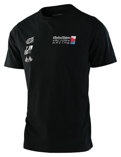 Troy Lee Design Factory Pit Crew Short Sleeve Tee Black