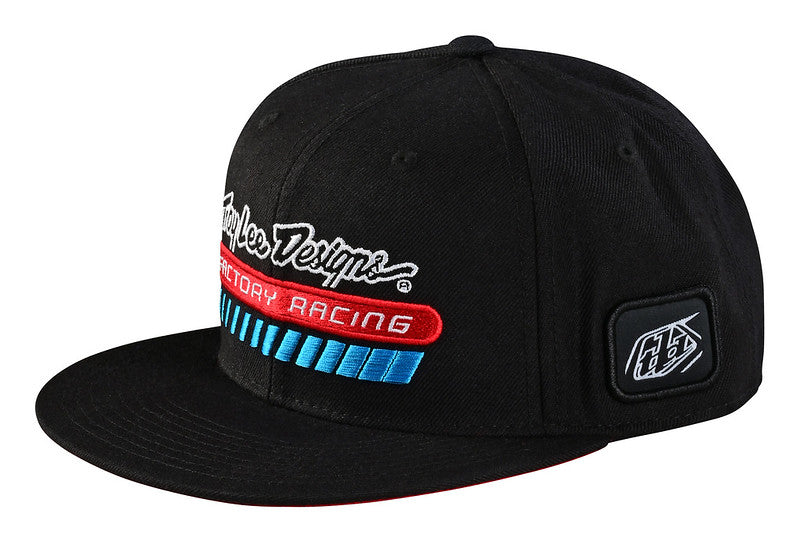 Troy Lee Design Factory Racing Snapback Hat Black