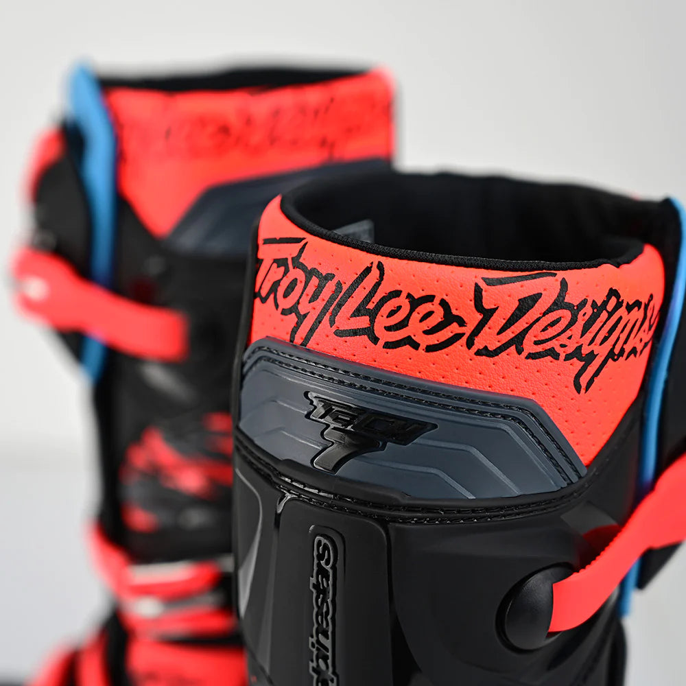 TLD x  Alpinestars Tech 7 MX Boot Solid Black / Rocket Red