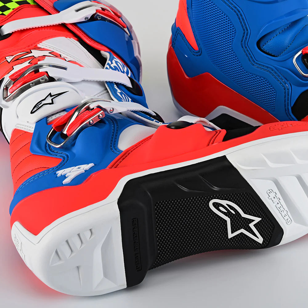 TLD x  Alpinestars Tech 7 MX Boot Solid Rocket Red / White / Blue