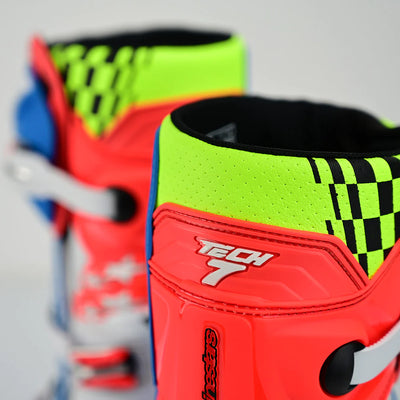 TLD x  Alpinestars Tech 7 MX Boot Solid Rocket Red / White / Blue