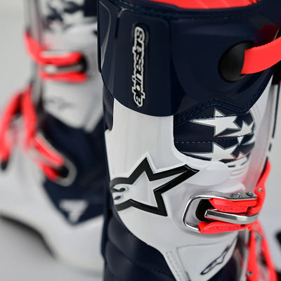 TLD x  Alpinestars Tech 7 MX Boot Solid White / Navy