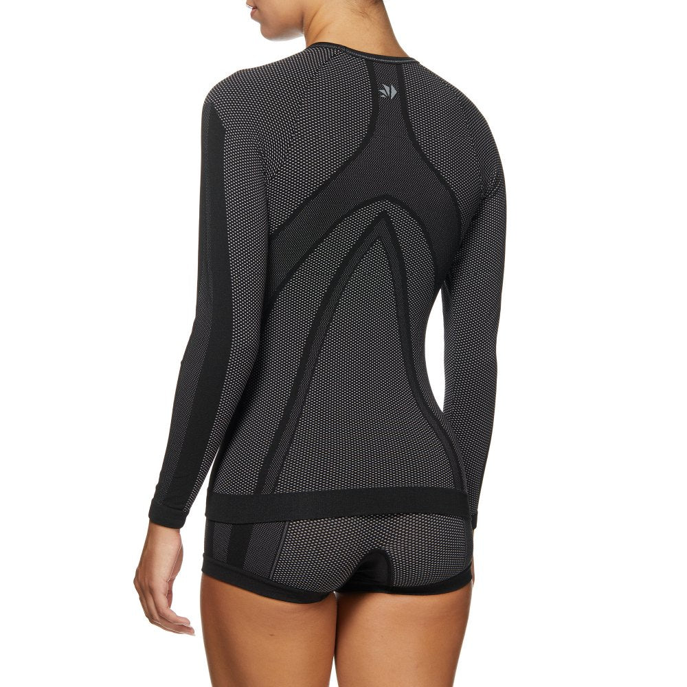 SIX2 Long-Sleeved Round Neck Jersey Black Carbon