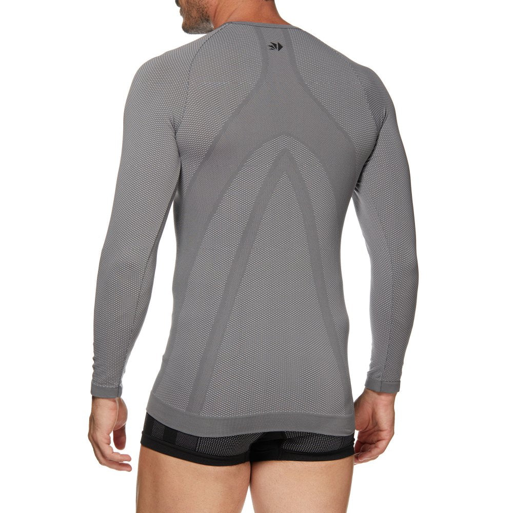 SIX2 Long-Sleeved Round Neck Jersey Dark Grey