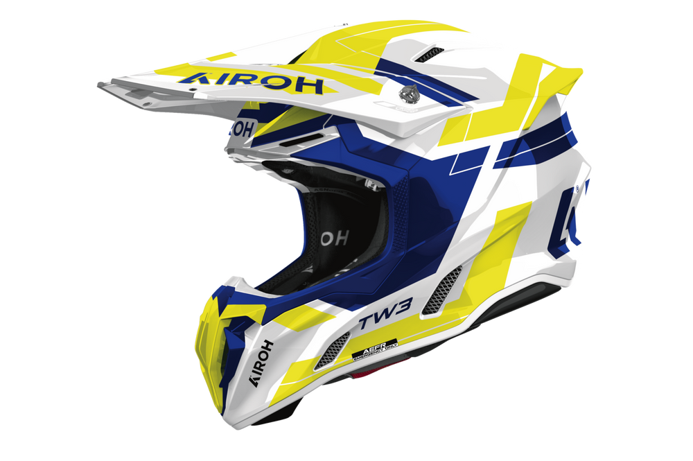 Airoh Twist 3 Dynasty Blue/Yellow Gloss Helmet