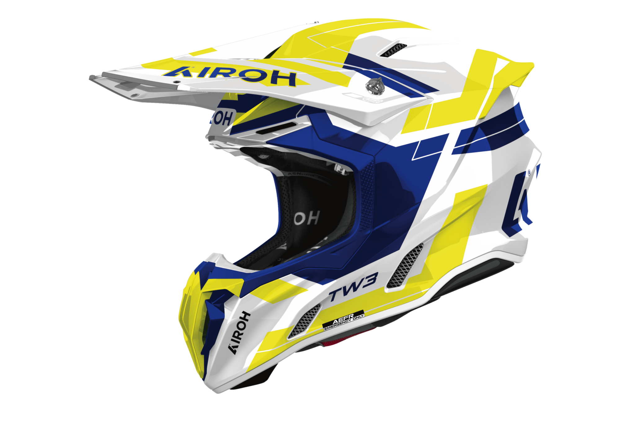 Airoh Twist 3 Dynasty Blue/Yellow Gloss Helmet