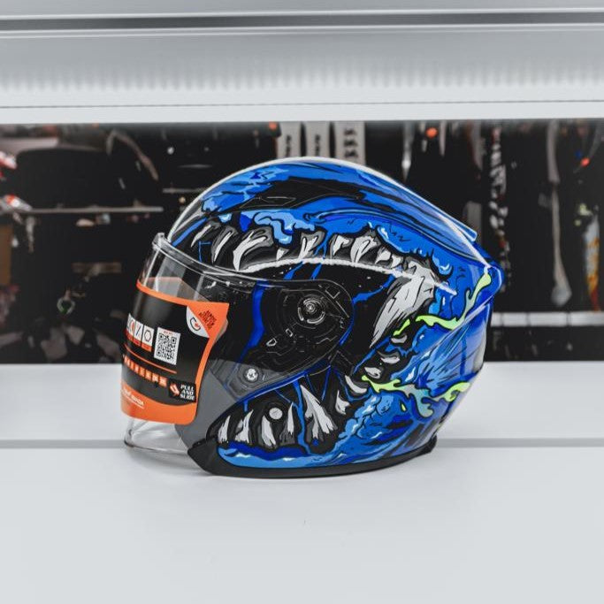[Limited Edition] MT Helmets Avenue SV Kraken A7 Gloss Blue Helmet