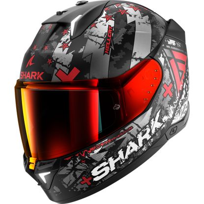 Shark Skwal I3 Hellcat Matt Black/Grey/Red Helmet (KUR)