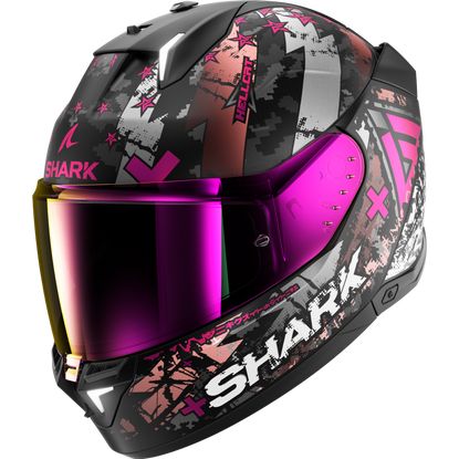 Shark Skwal i3 Hellcat Matt Black/Grey/Pink Helmet (KUV)