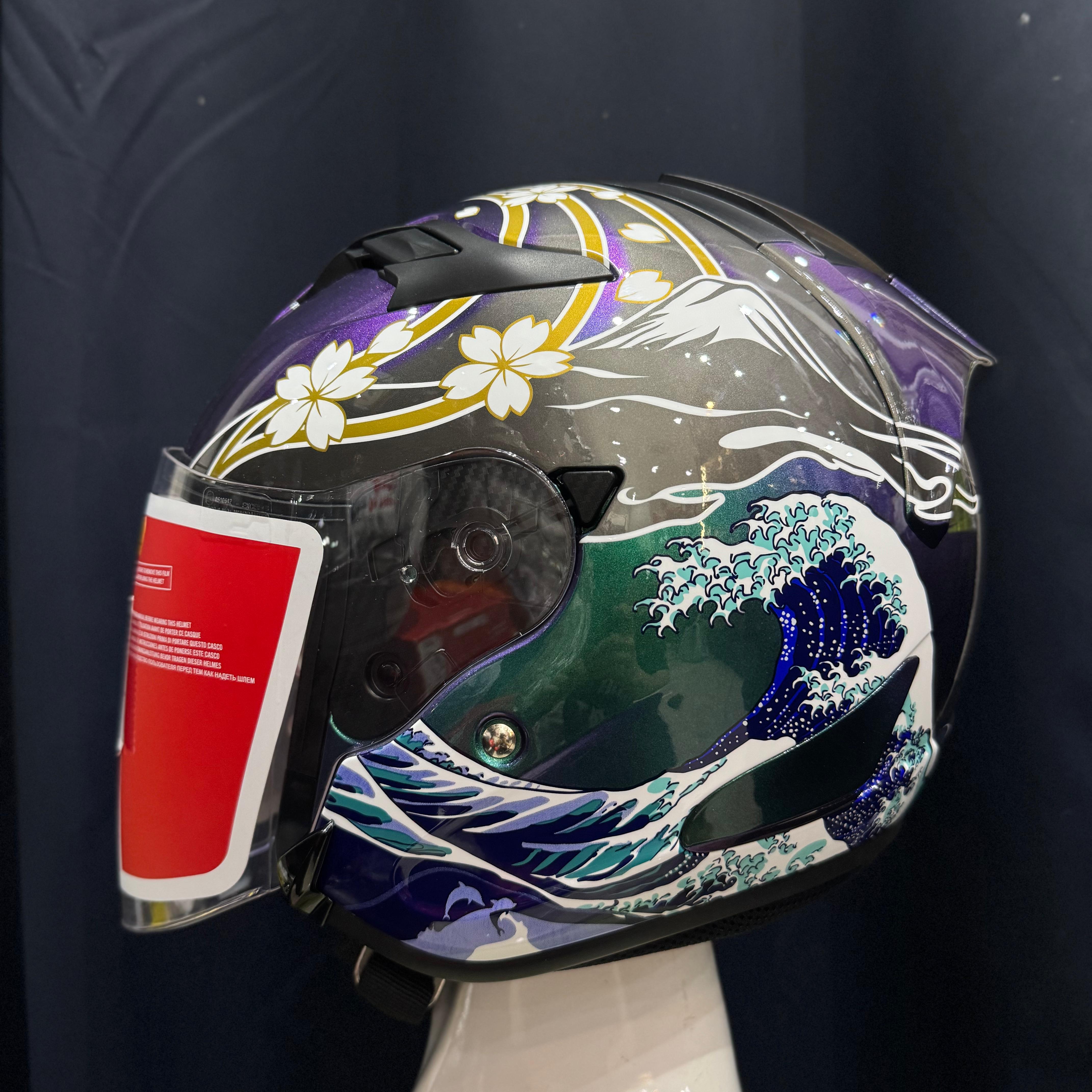 [Limited Edition] Astone DJR Helmet Koi Iridium Purple
