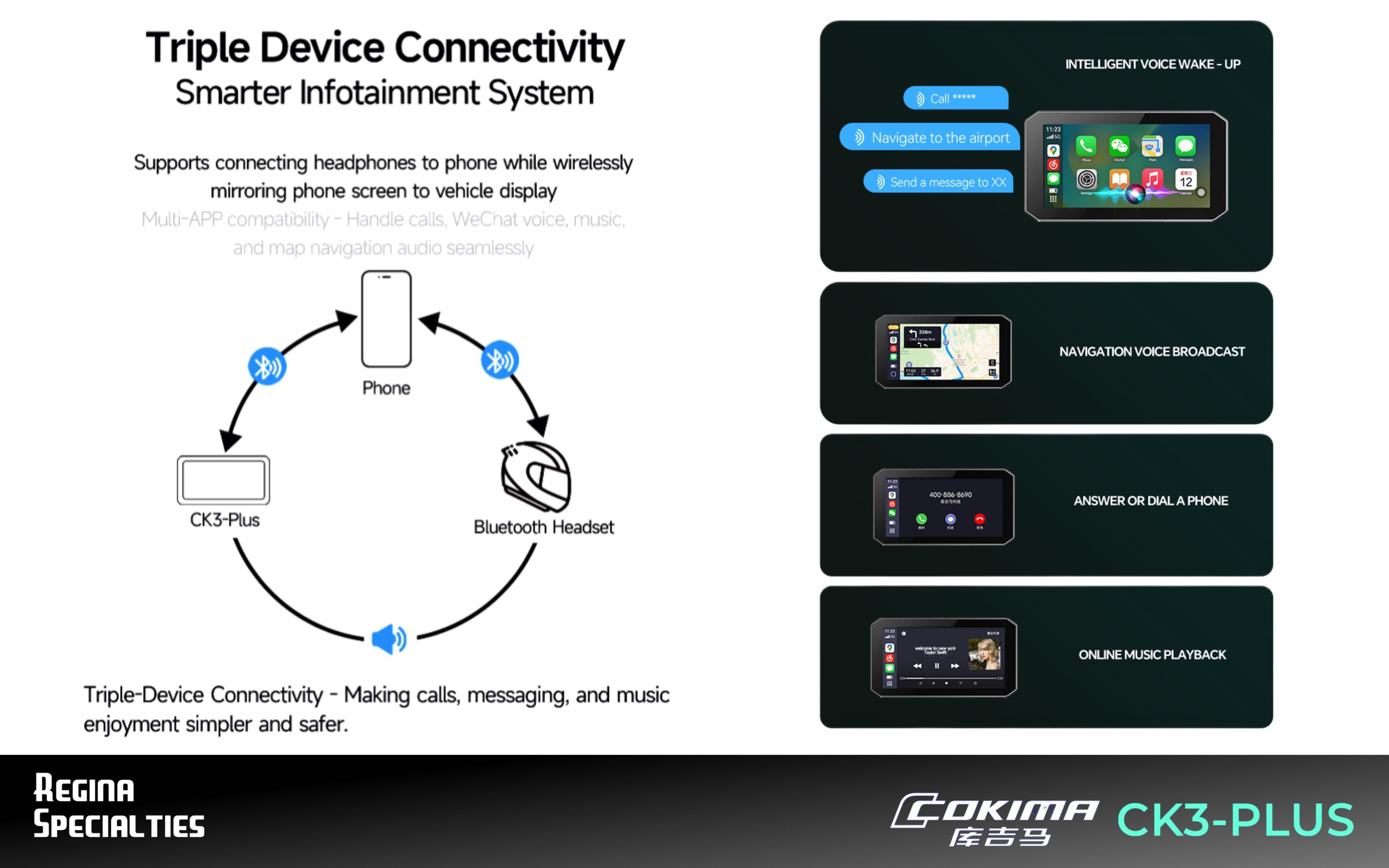 Cokima CK3-PLUS: Pathfinder MotoNav AI® Navigation System