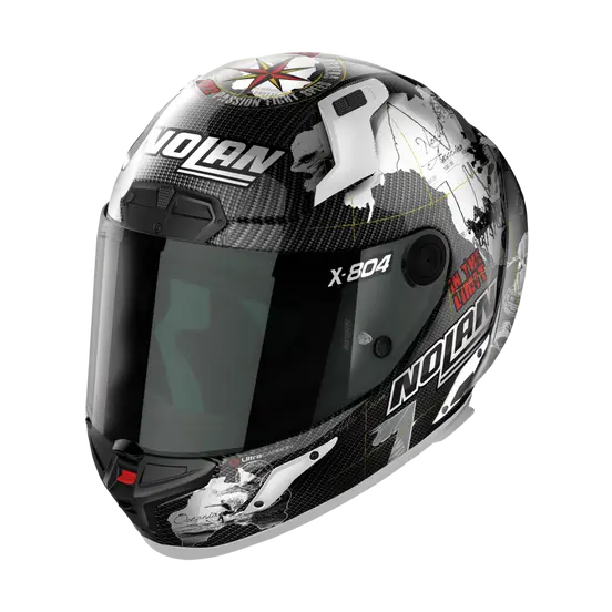 Nolan X-804 RS Ultra Carbon C.Checa-White Helmet 24