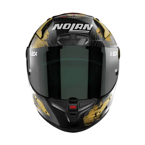 Nolan X-804 RS Ultra Carbon C.Checa-Gold Helmet 25