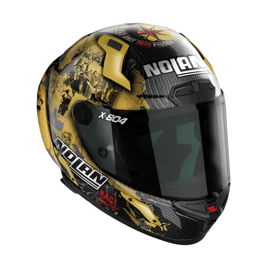 Nolan X-804 RS Ultra Carbon C.Checa-Gold Helmet 25