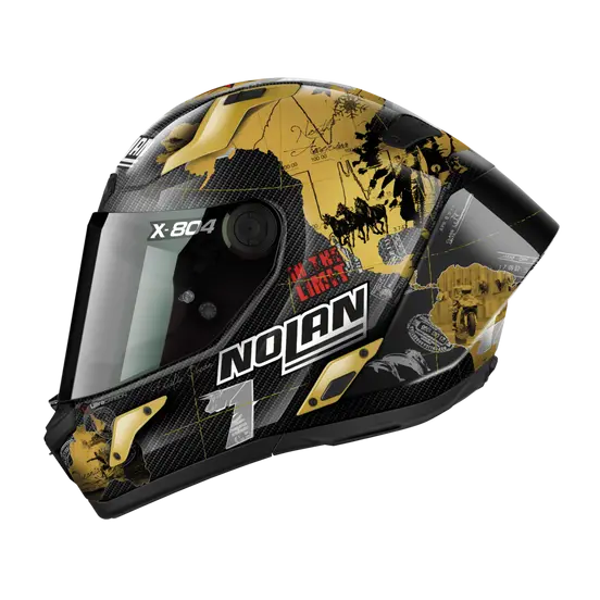 Nolan X-804 RS Ultra Carbon C.Checa-Gold Helmet 25