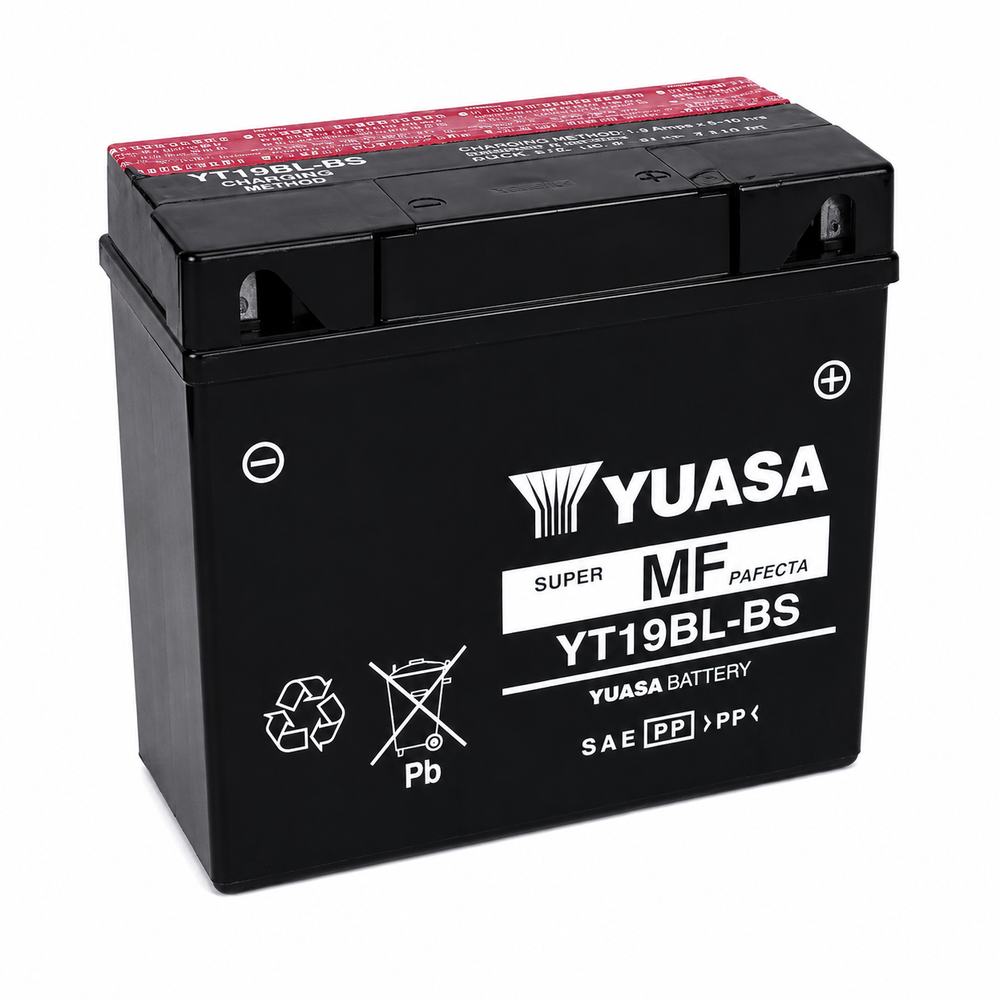 Yuasa YT19BL-BS Battery (Taiwan, w/ Acid Pack)