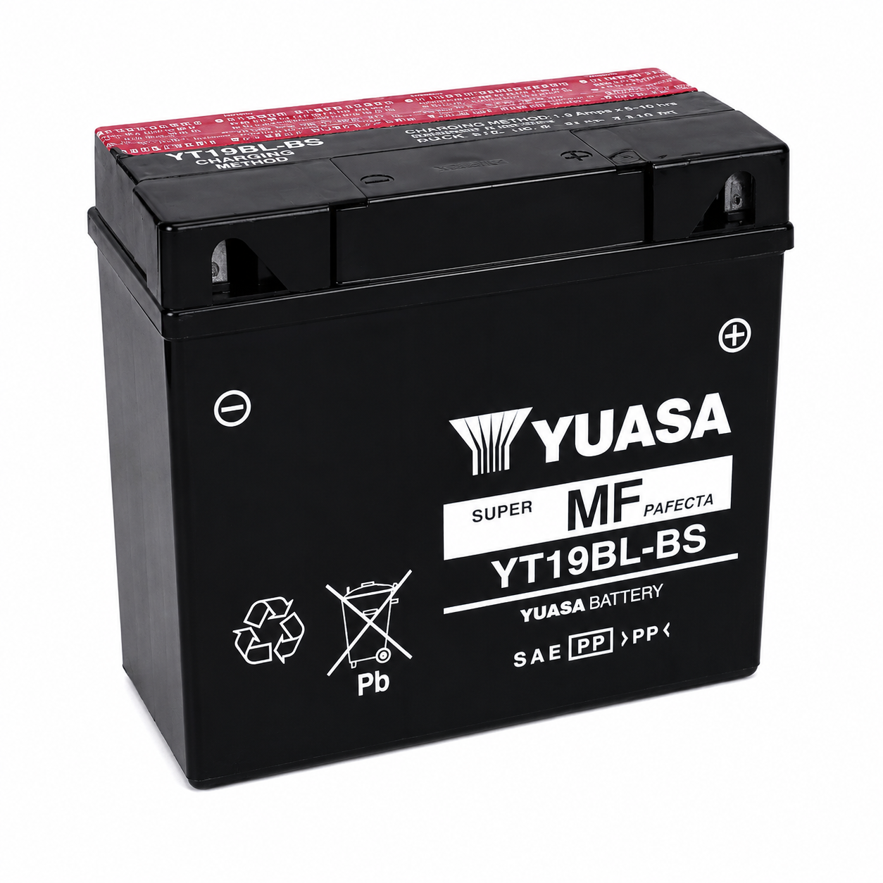 Yuasa YT19BL-BS Battery (Taiwan, w/ Acid Pack)