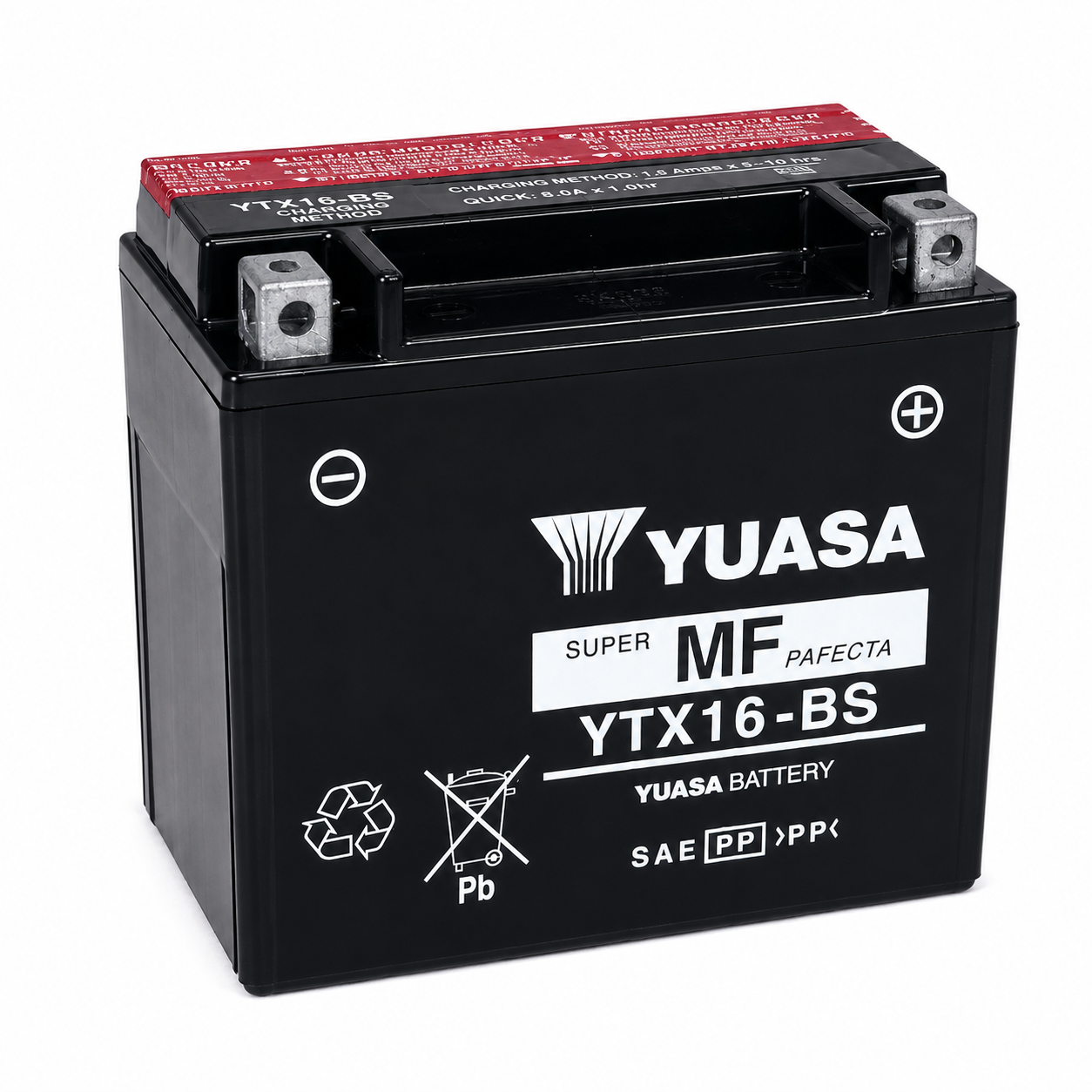 Yuasa YTX16-BS Battery (Taiwan, w/ Acid Pack)