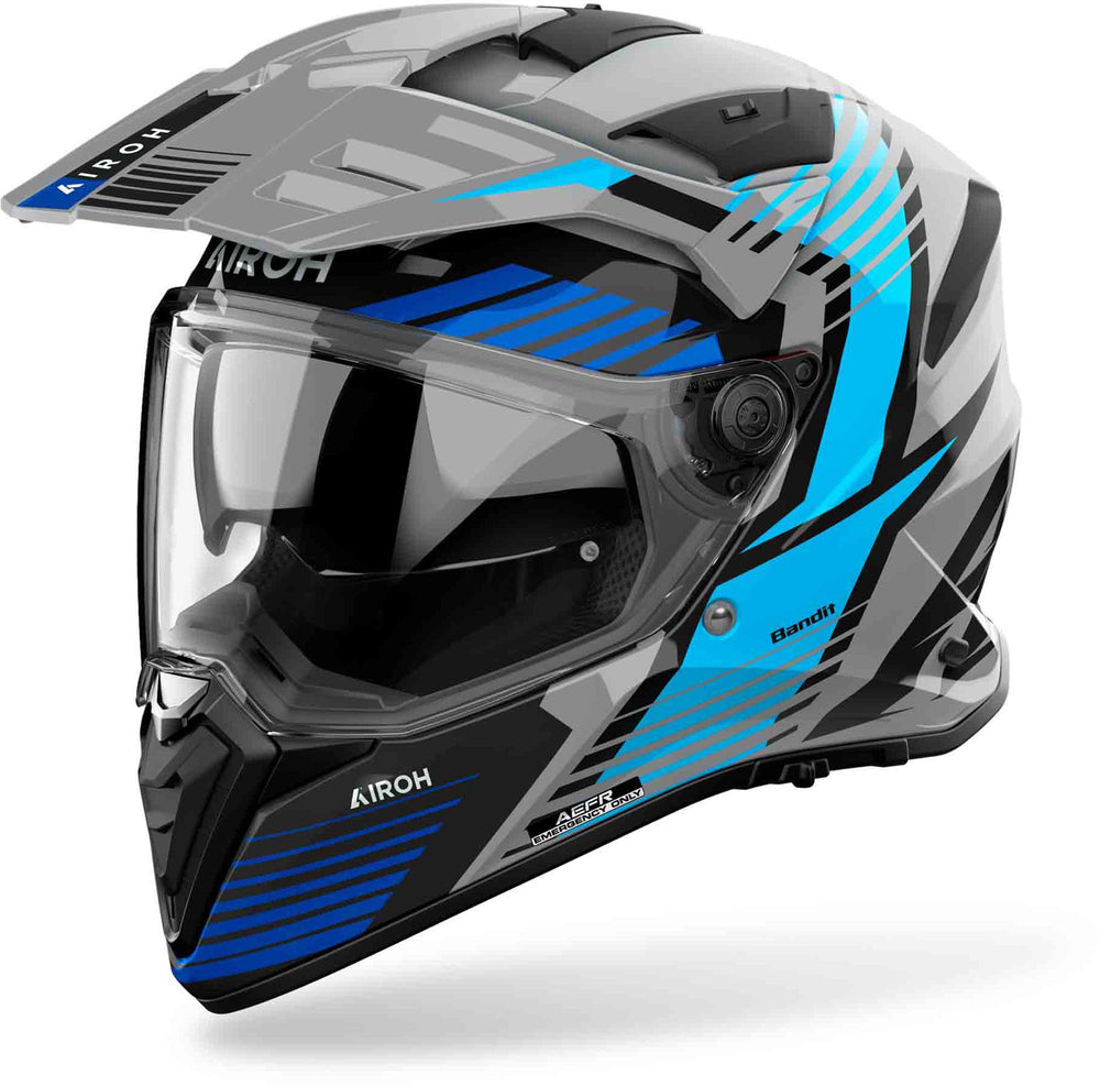 Airoh Bandit Spicy Blue Gloss Helmet