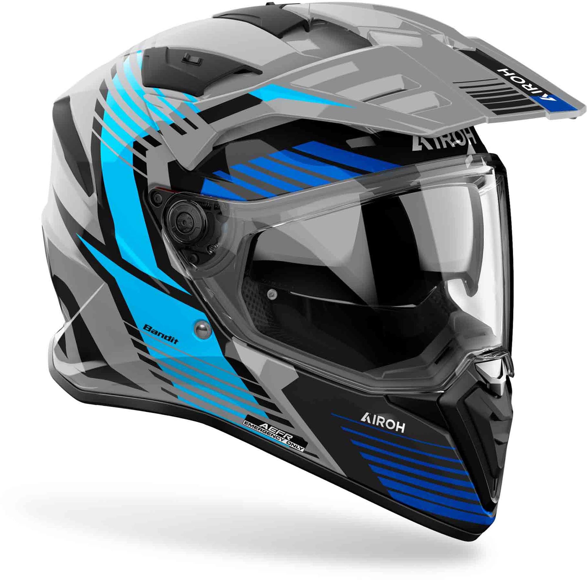 Airoh Bandit Spicy Blue Gloss Helmet