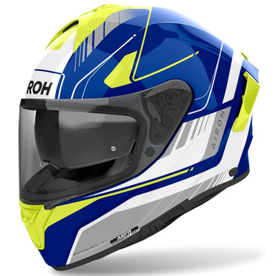 Airoh Spark 2 Chrono Blue/Yellow Gloss Helmet