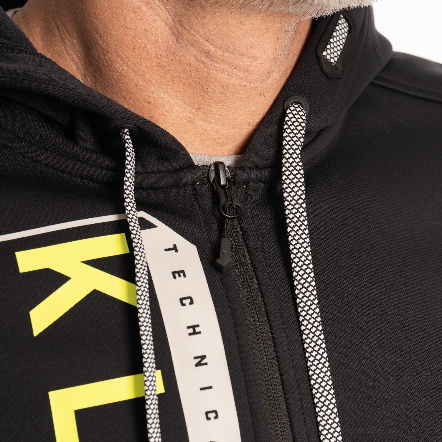 Klim Barracks Hoodie Black - Hi-Vis