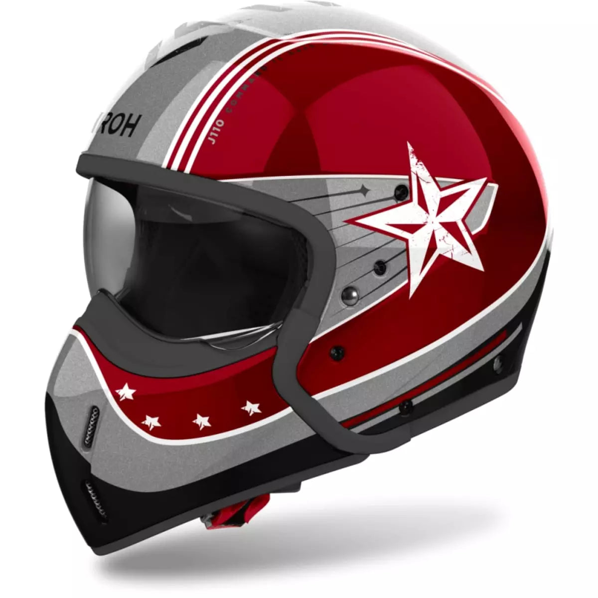 Airoh J 110 Command Burgundy Gloss Helmet