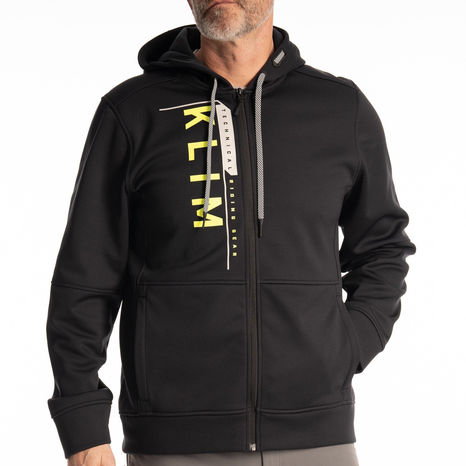 Klim Barracks Hoodie Black - Hi-Vis