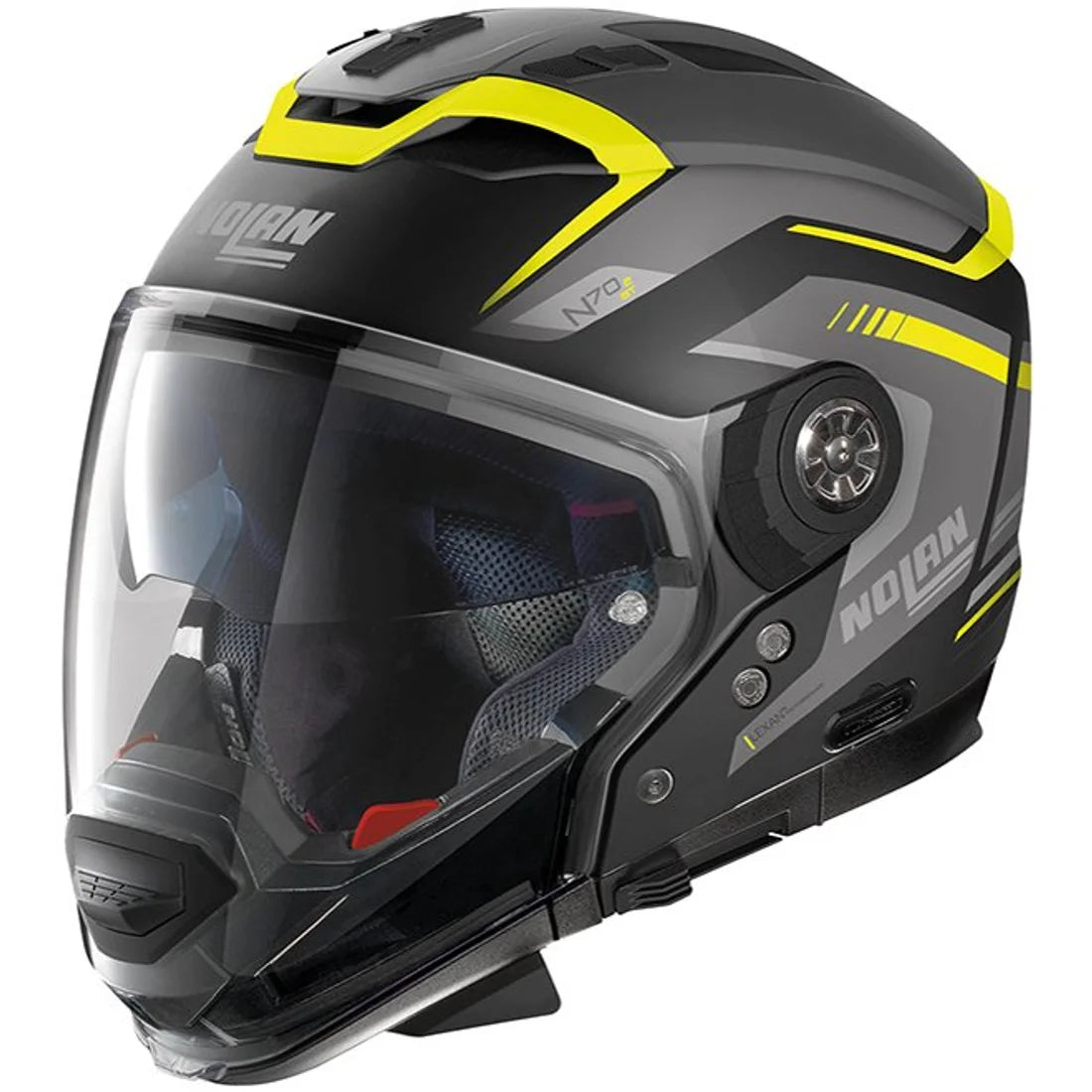 Nolan N70-2 GT Switchback 059 Flat Black/Yellow Helmet