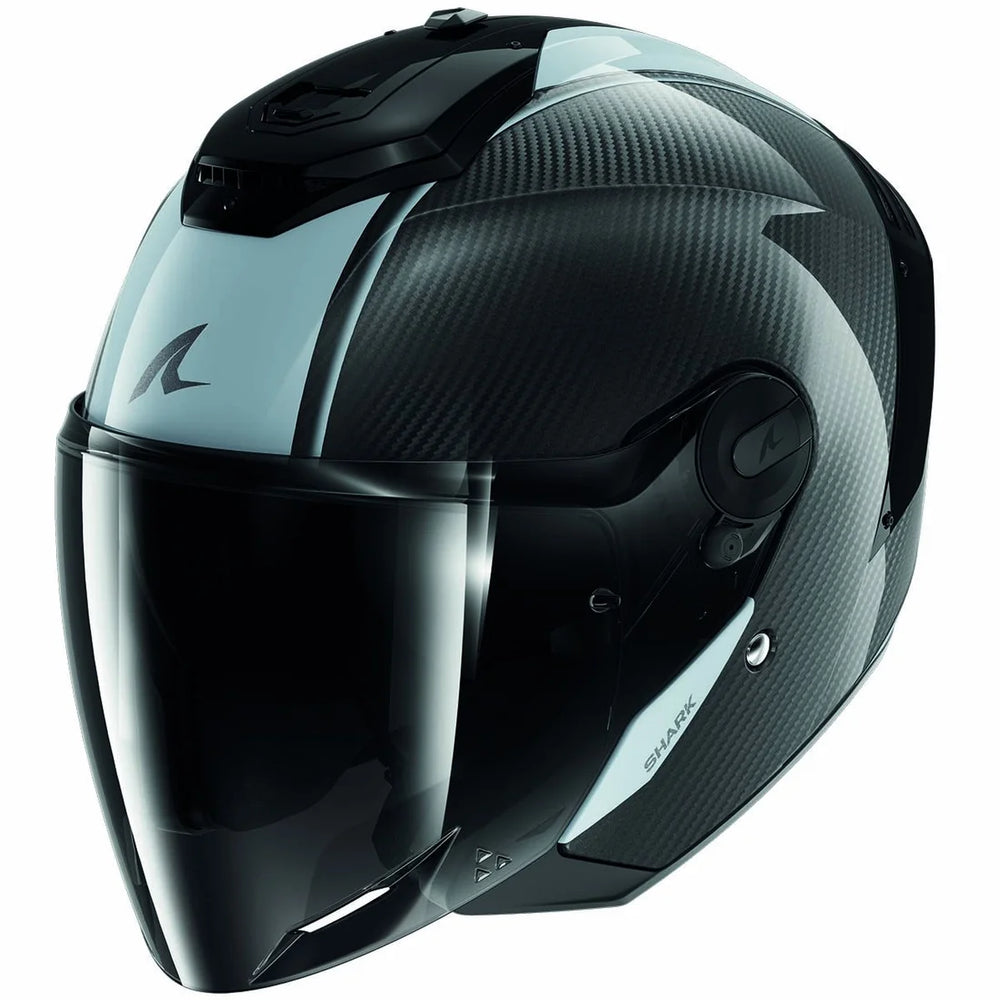 Shark RS Jet Carbon Skin Sliver Carbon Helmet (DSD)
