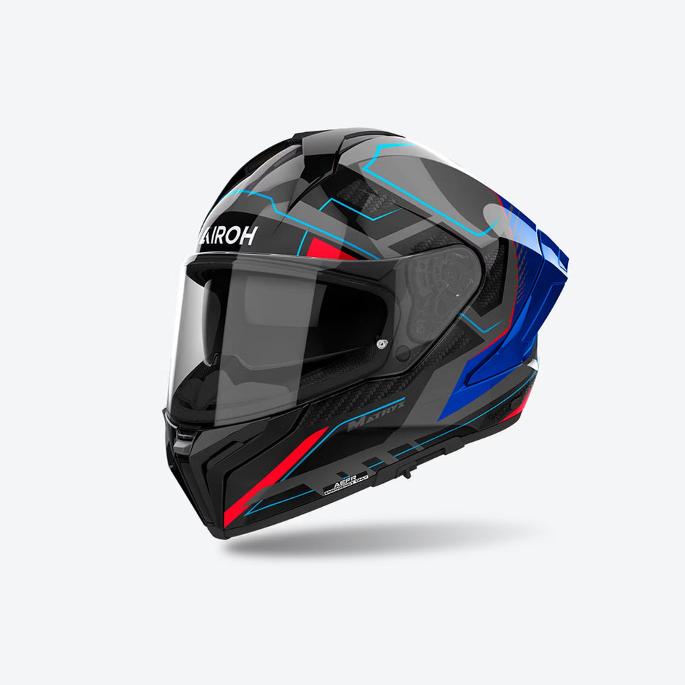 Airoh Matryx Rocket Blue/Red Gloss Helmet