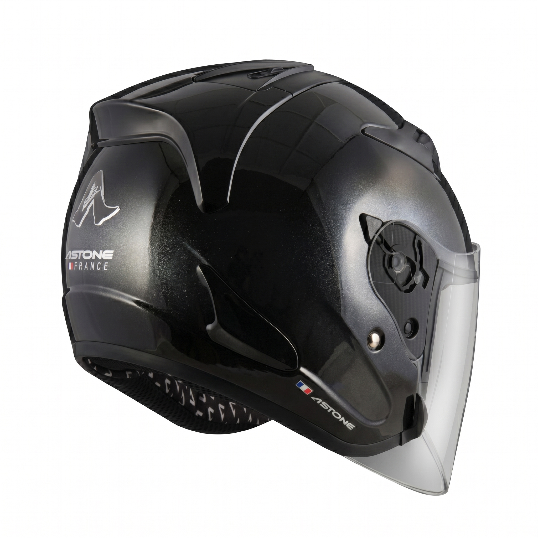 Astone DJR Helmet Pearl Black