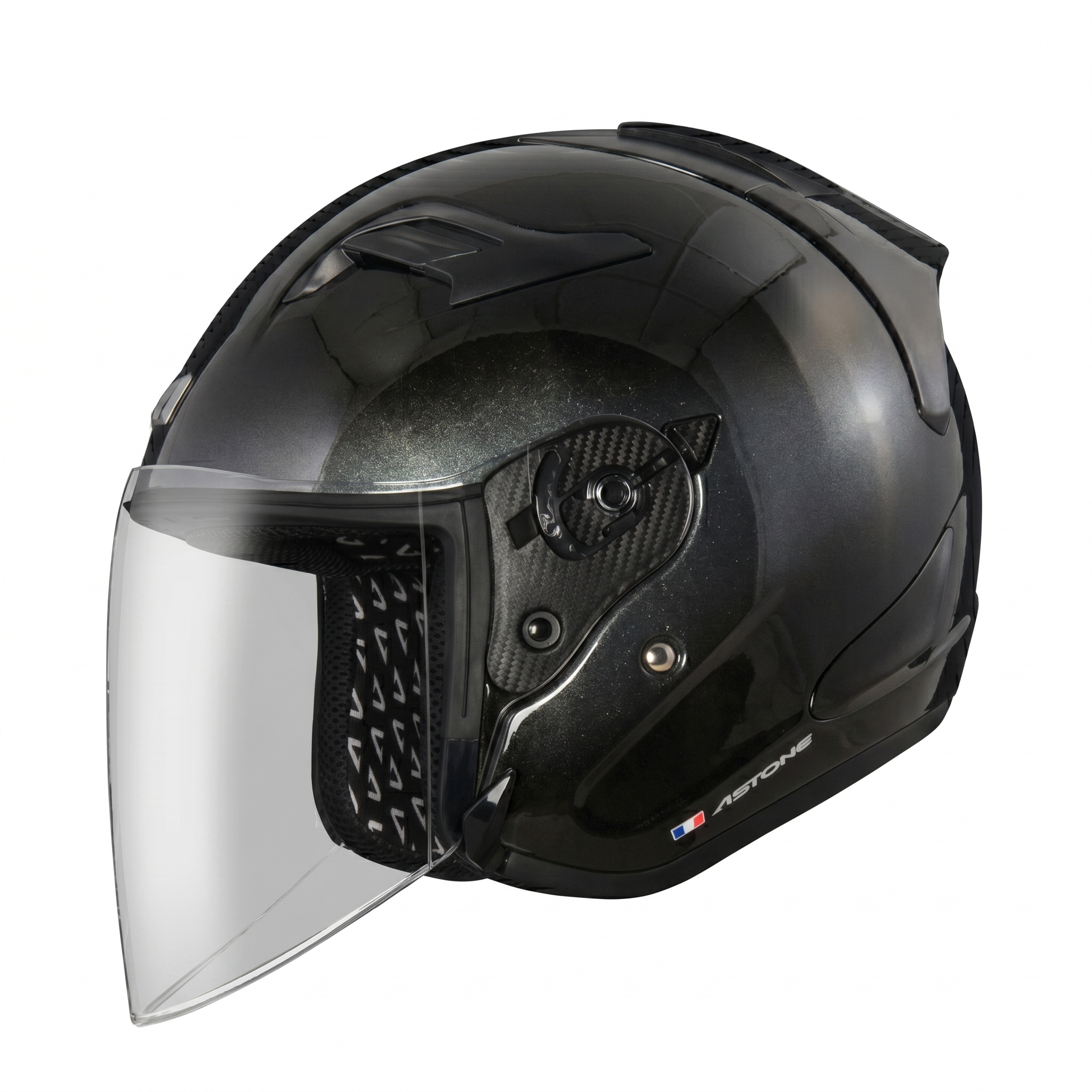 Astone DJR Helmet Pearl Black