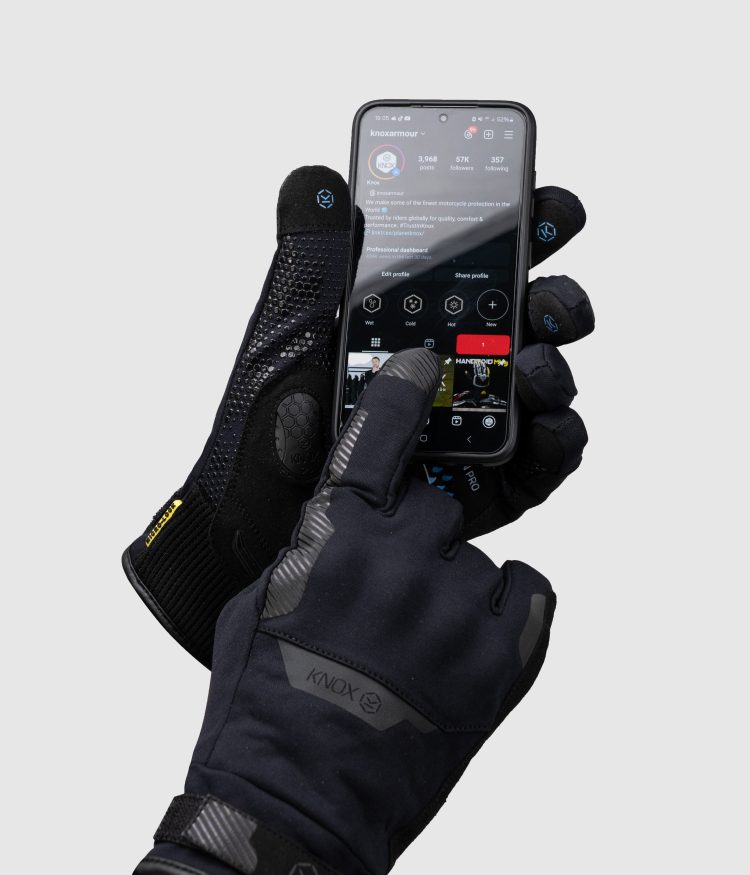 Knox Action Pro Waterproof Motorcycle Gloves