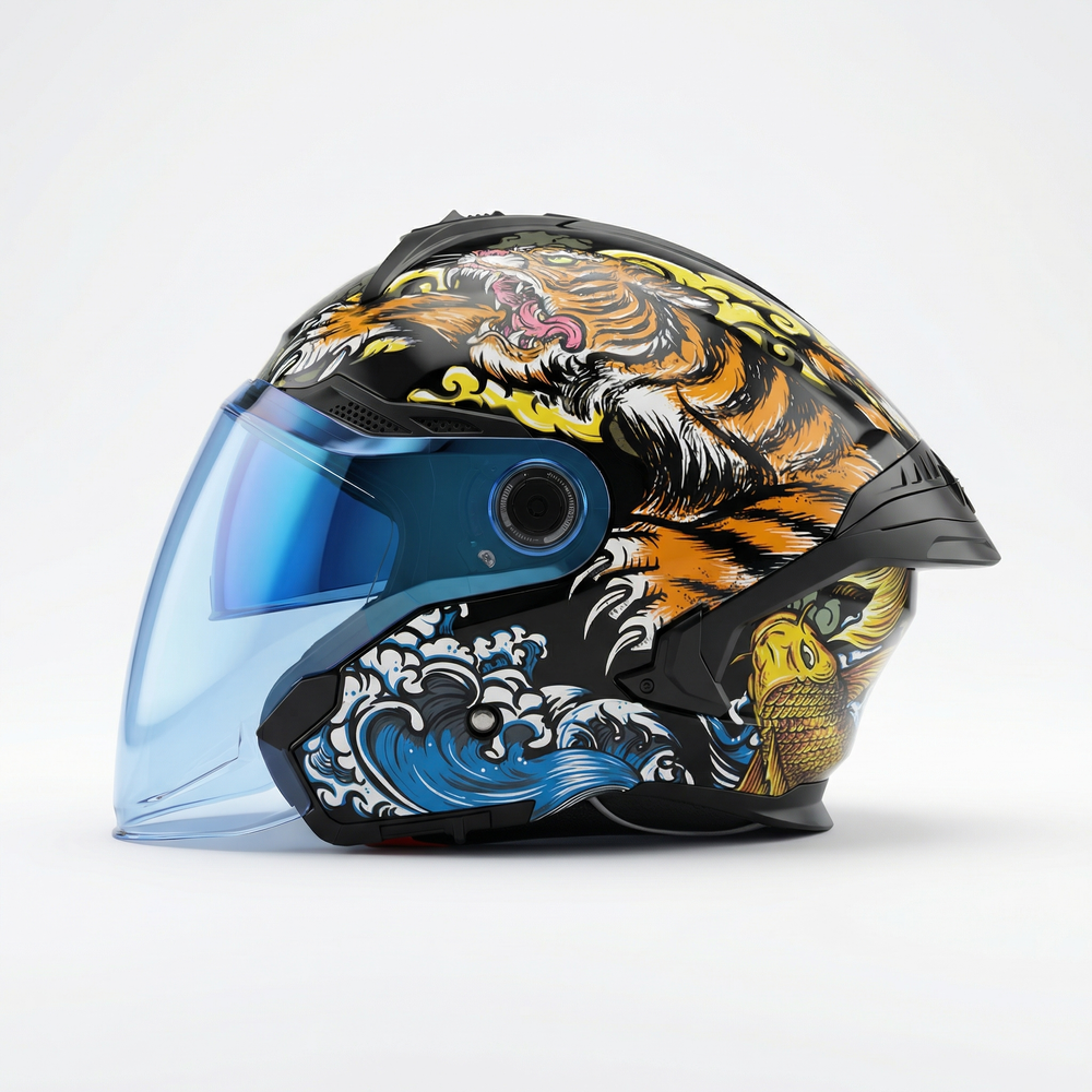 MT Helmets Cosmo SV Tiger & Dragon B3 Gloss