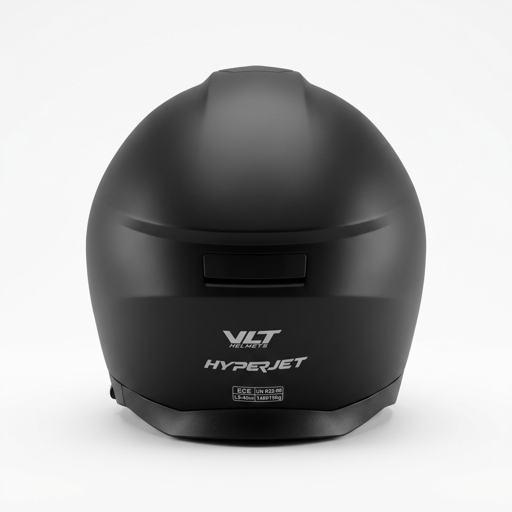 VLT HyperJet Matt Black Helmet